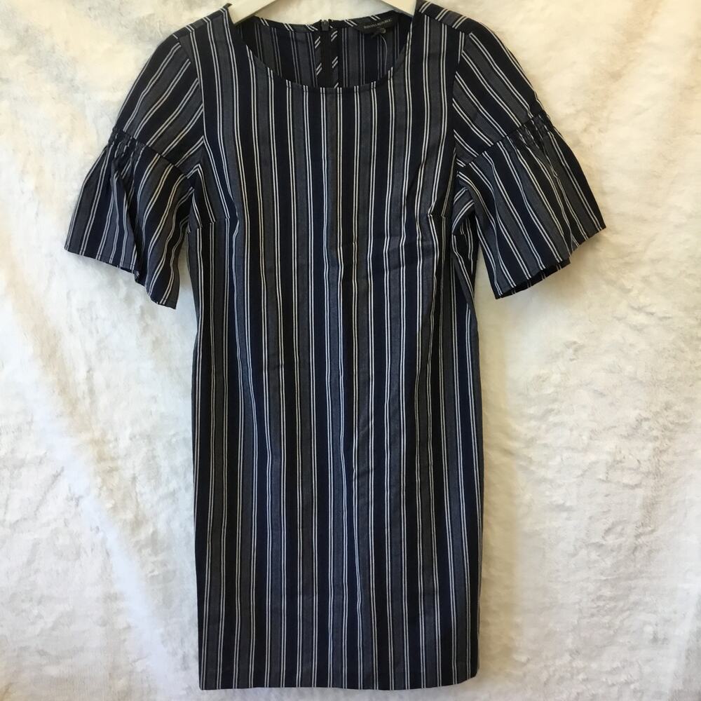 Banana Republic Stripe Smock Sleeve Shift Dress